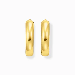 Women THOMAS SABO Hoop Earrings-Gold-plated big chunky hoop earrings
