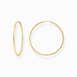 Women THOMAS SABO Hoop Earrings-Gold-plated big hoop earrings