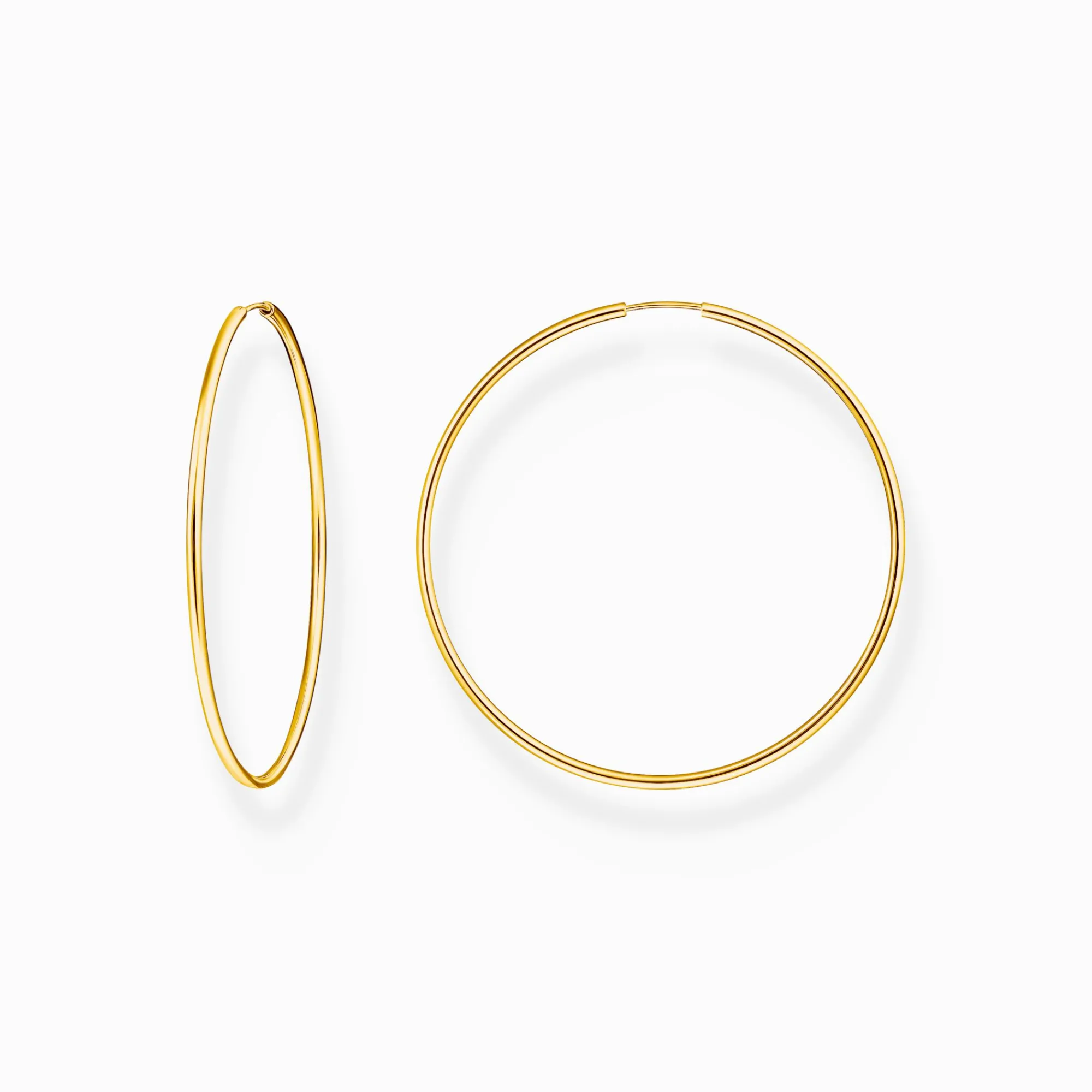 Women THOMAS SABO Hoop Earrings-Gold-plated big hoop earrings