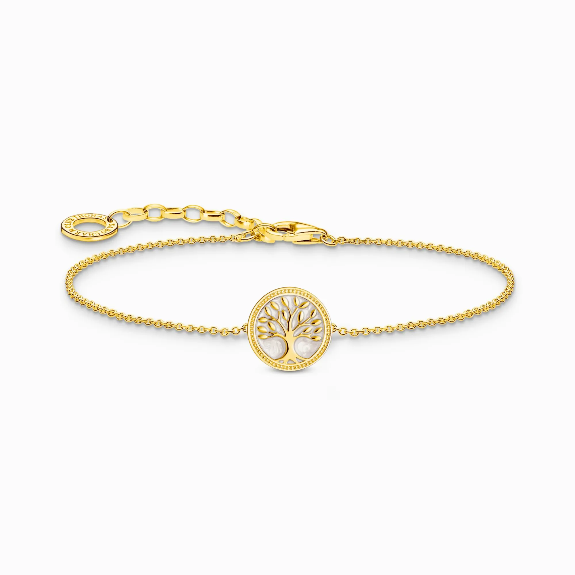 Women THOMAS SABO Bracelets-Gold-plated bracelet with tree of love pendant and cold enamel