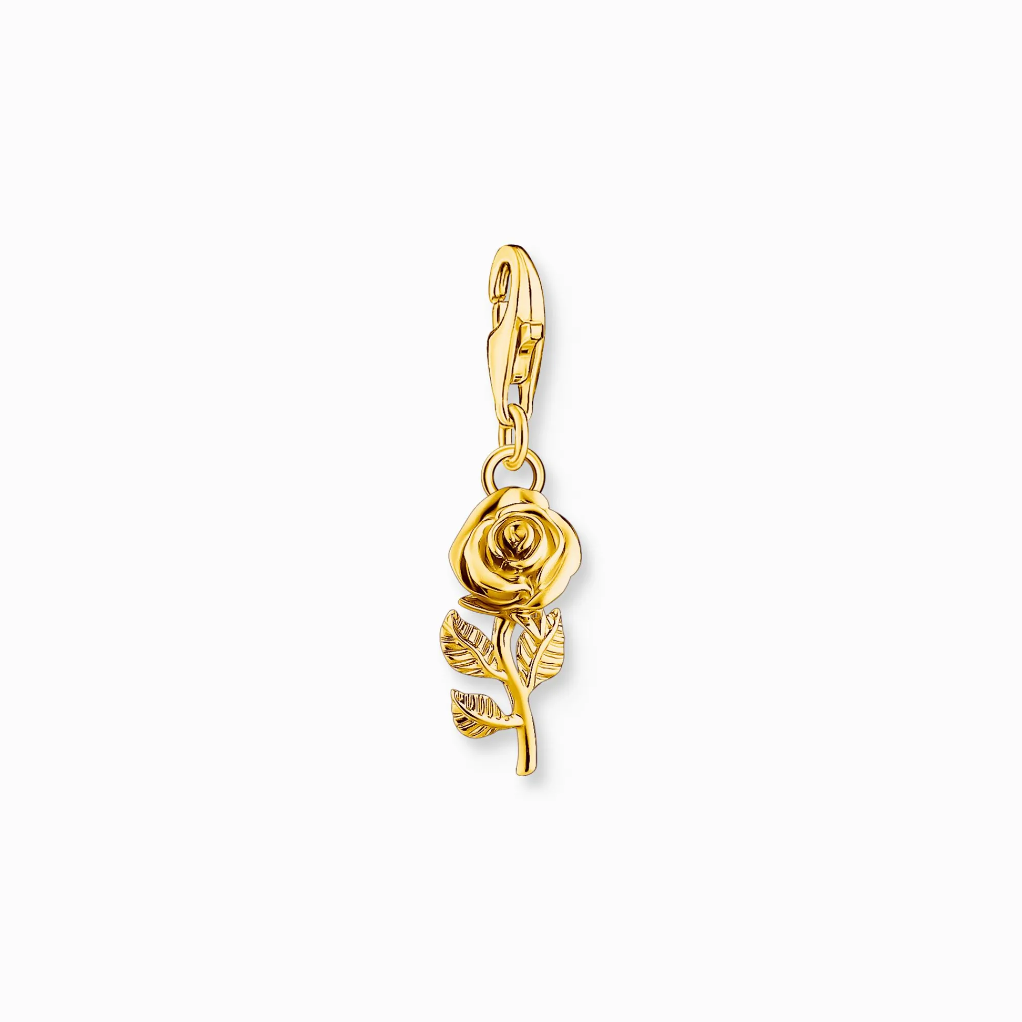 Women THOMAS SABO Charms|Charms-Gold-plated charm pendant in rose design