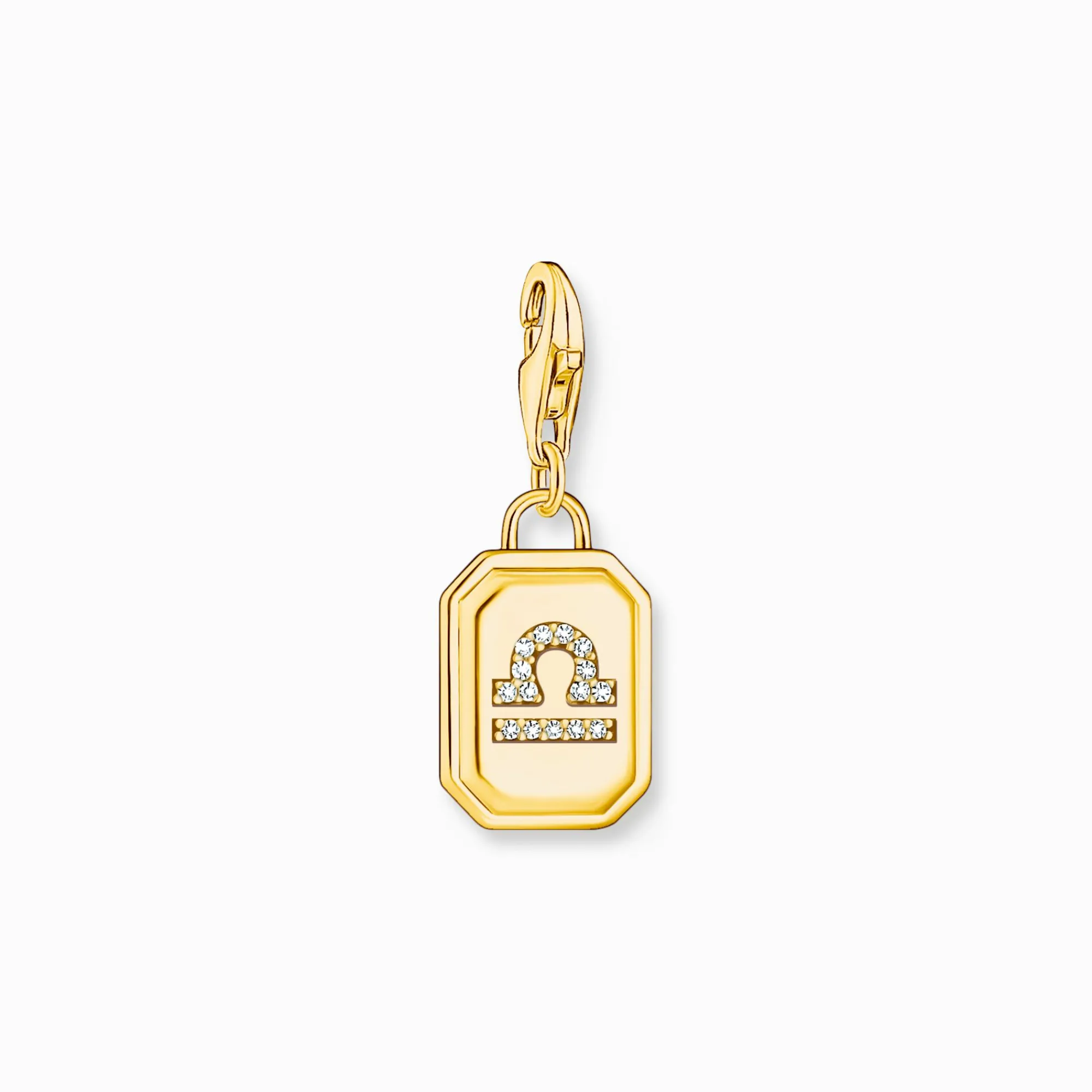 Women THOMAS SABO Charms|Charms-Gold-plated charm pendant zodiac sign Libra with zirconia