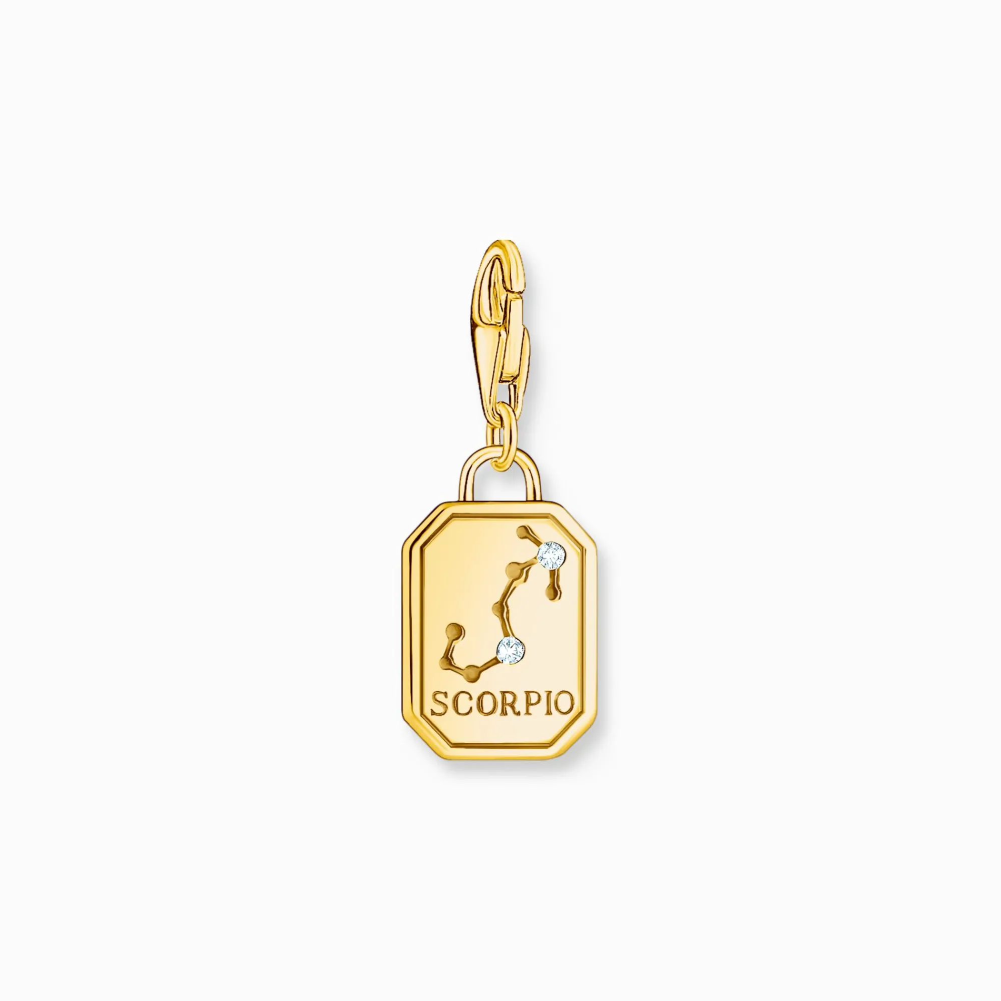 Women THOMAS SABO Charms|Charms-Gold-plated charm pendant zodiac sign Scorpio with zirconia