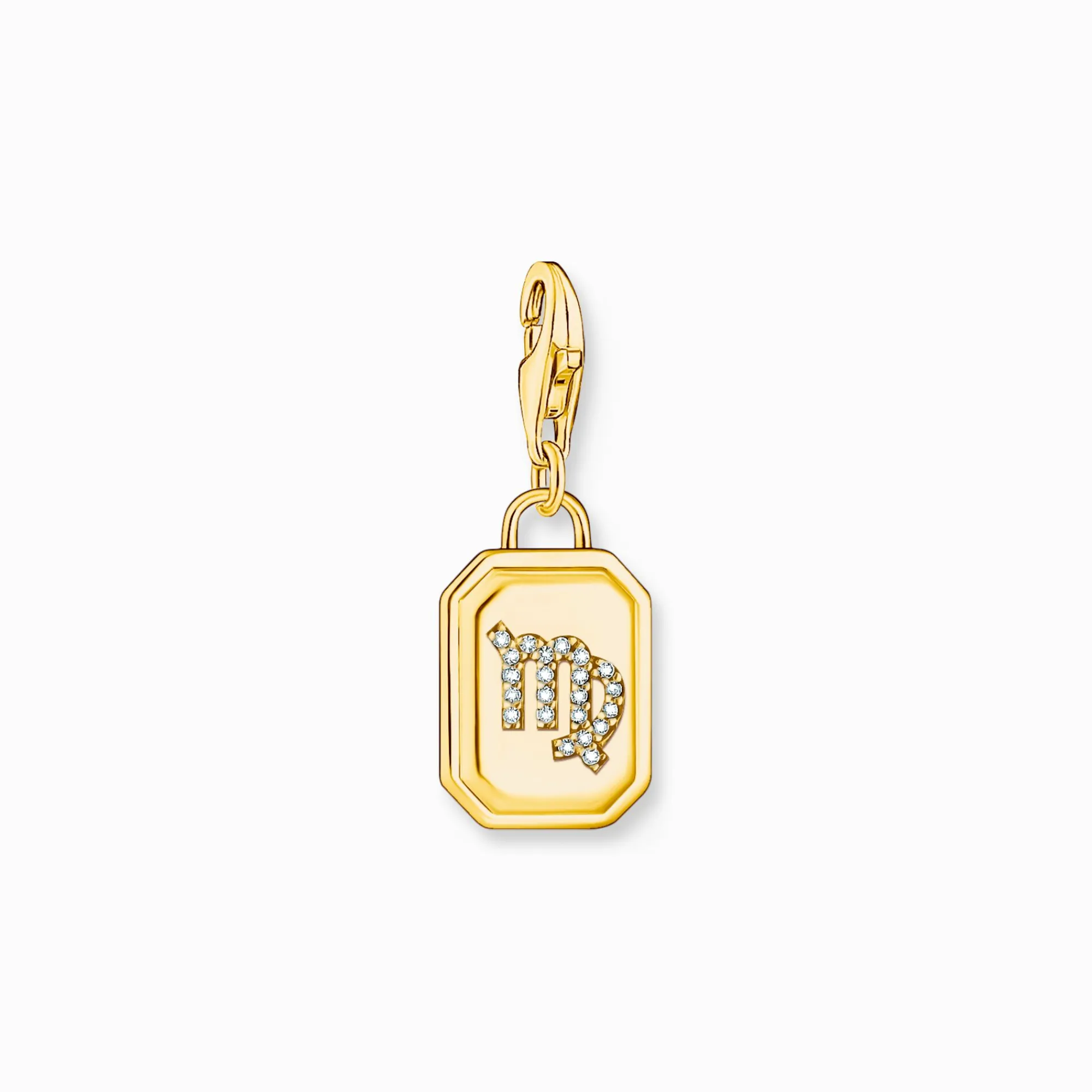 Women THOMAS SABO Charms|Charms-Gold-plated charm pendant zodiac sign Virgo with zirconia