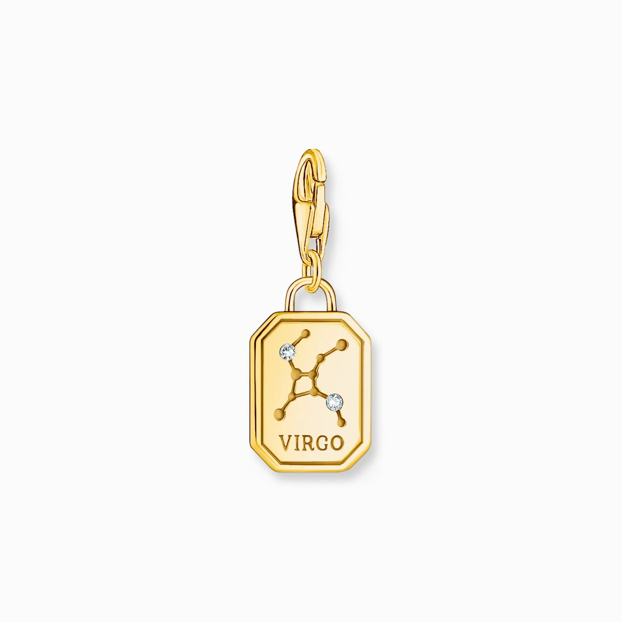 Women THOMAS SABO Charms|Charms-Gold-plated charm pendant zodiac sign Virgo with zirconia