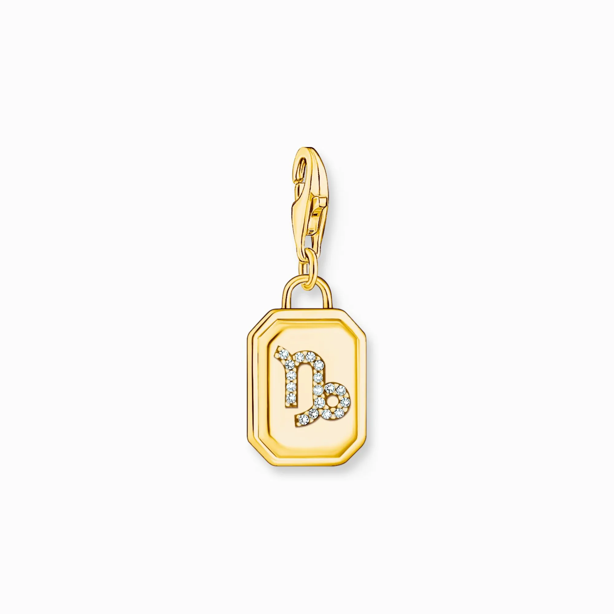 Women THOMAS SABO Charms|Charms-Gold-plated charm pendant zodiac sign Capricorn with zirconia