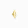 Women THOMAS SABO Ear Cuffs|18-Carat Gold-Plating - 925 Silver-Gold-plated ear cuff heart-shaped