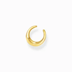 Women THOMAS SABO Ear Cuffs|18-Carat Gold-Plating - 925 Silver-Gold-plated ear cuff organic-shaped