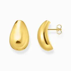 Women THOMAS SABO Earrings|18-Carat Gold-Plating - 925 Silver-Gold-plated earrings in drop shape