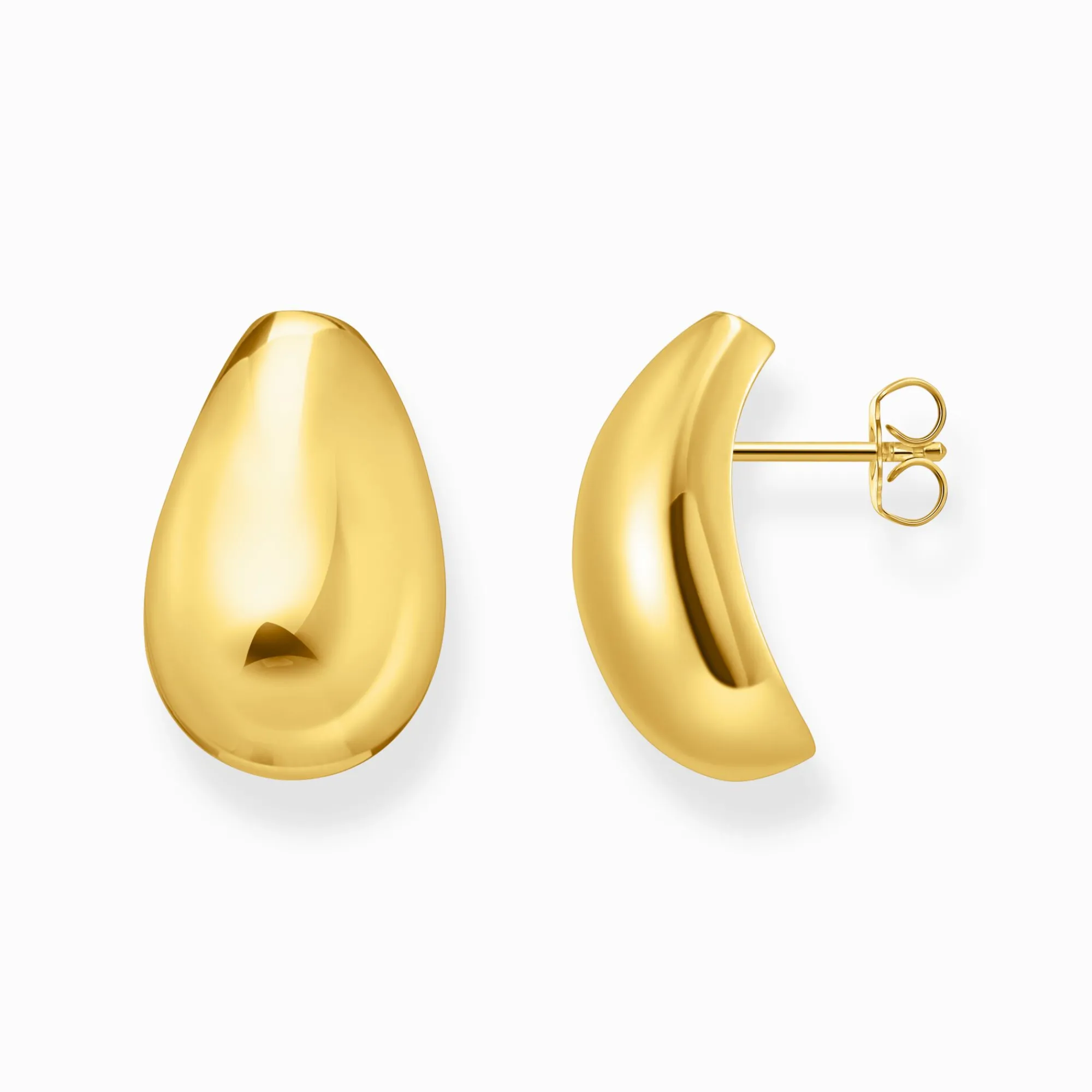 Women THOMAS SABO Earrings|18-Carat Gold-Plating - 925 Silver-Gold-plated earrings in drop shape