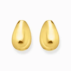 Women THOMAS SABO Earrings|18-Carat Gold-Plating - 925 Silver-Gold-plated earrings in drop shape