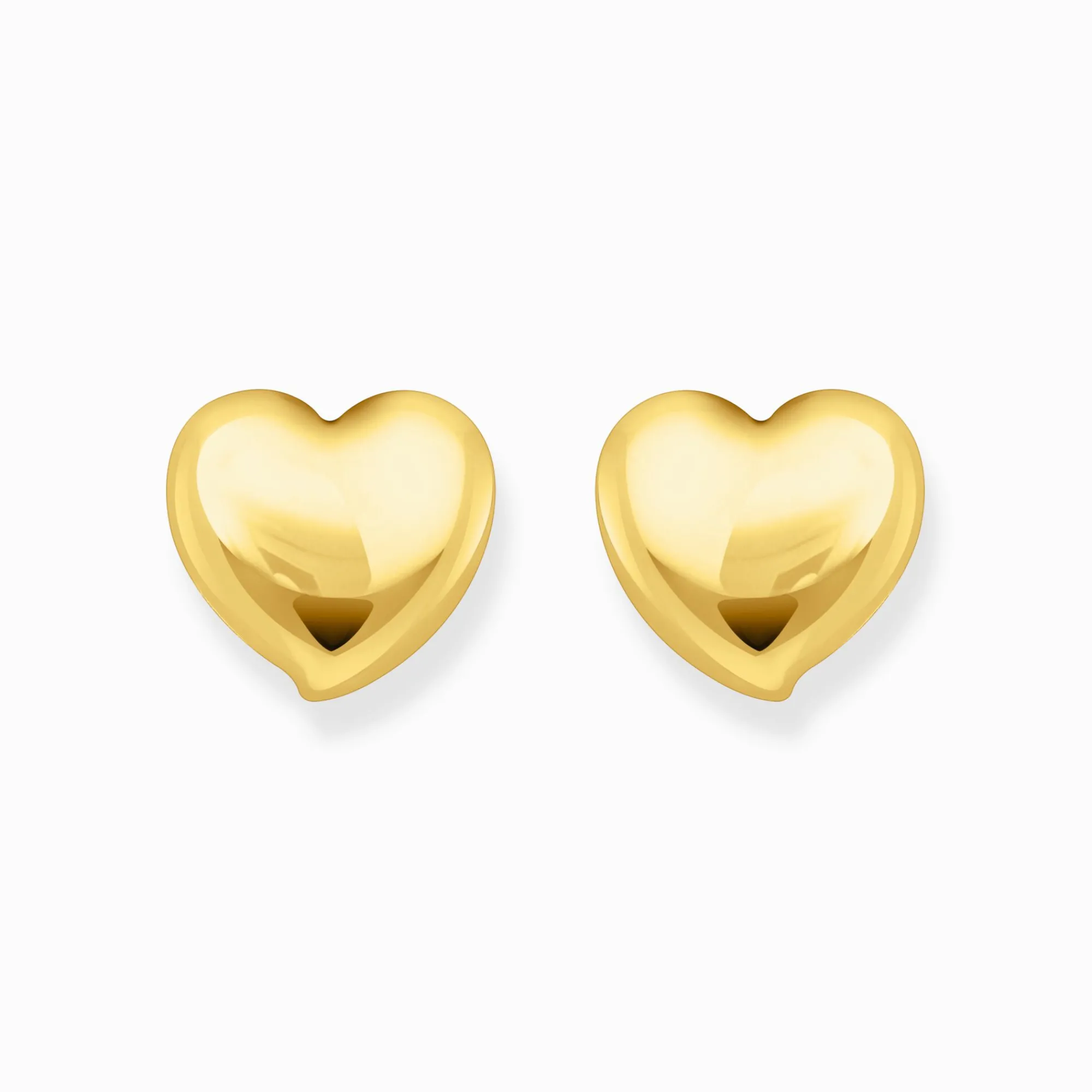 Women THOMAS SABO Earrings|18-Carat Gold-Plating - 925 Silver-Gold-plated earrings in heart-shape