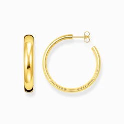 Women THOMAS SABO Hoop Earrings-Gold-plated medium chunky hoop earrings