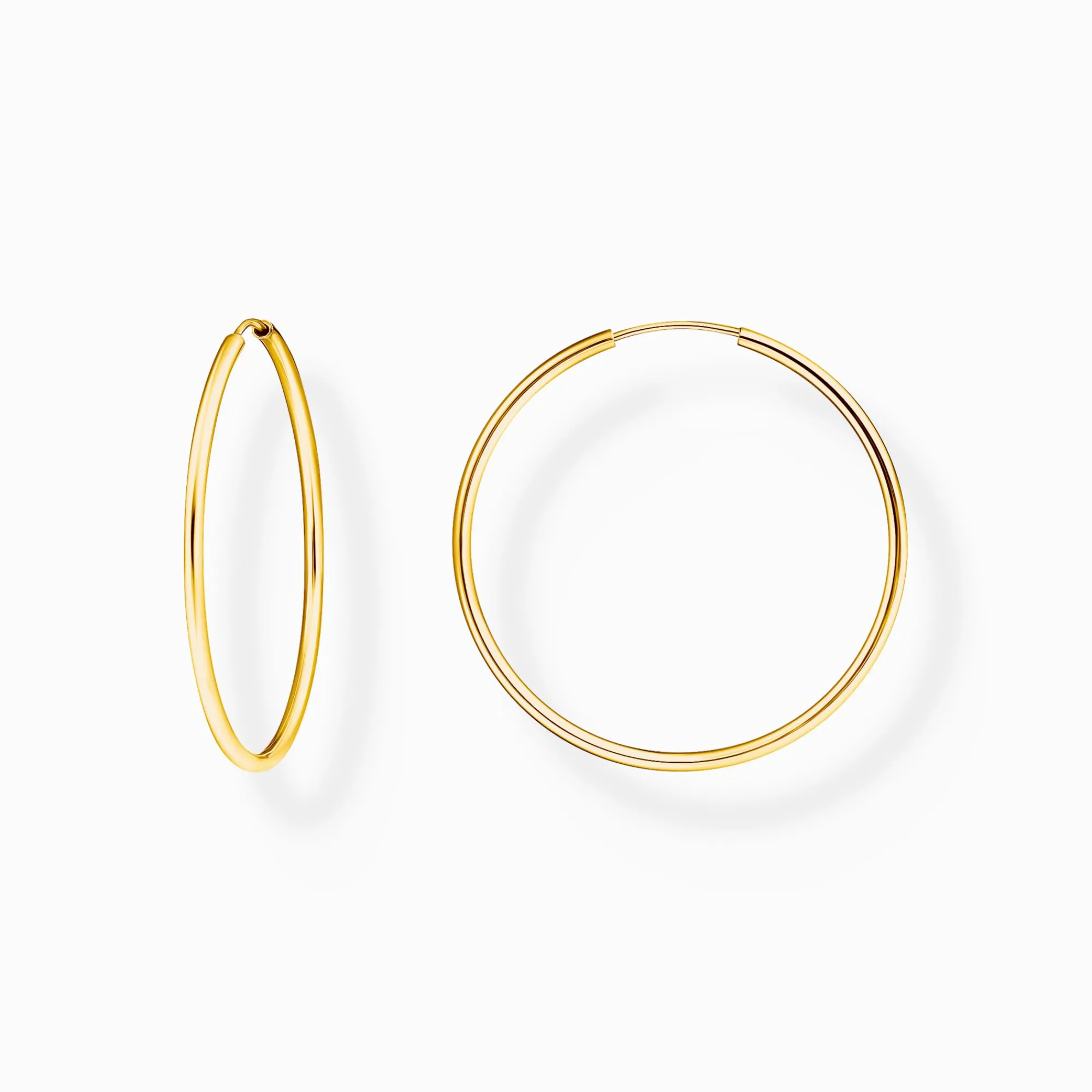 Women THOMAS SABO Hoop Earrings-Gold-plated medium hoop earrings