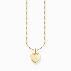 Women THOMAS SABO Necklaces-Gold-plated necklace with heart pendant