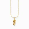 Women THOMAS SABO Necklaces-Gold-plated necklace with rose pendant