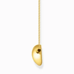 Women THOMAS SABO Necklaces|18-Carat Gold-Plating - 925 Silver-Gold-plated necklace with heart pendant