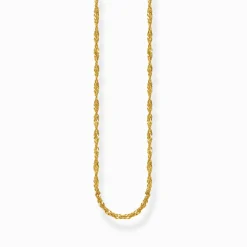 Women THOMAS SABO Necklaces|18-Carat Gold-Plating - 925 Silver-Gold-plated singaporean necklace Thickness 1,70 mm (0,07 Inch)