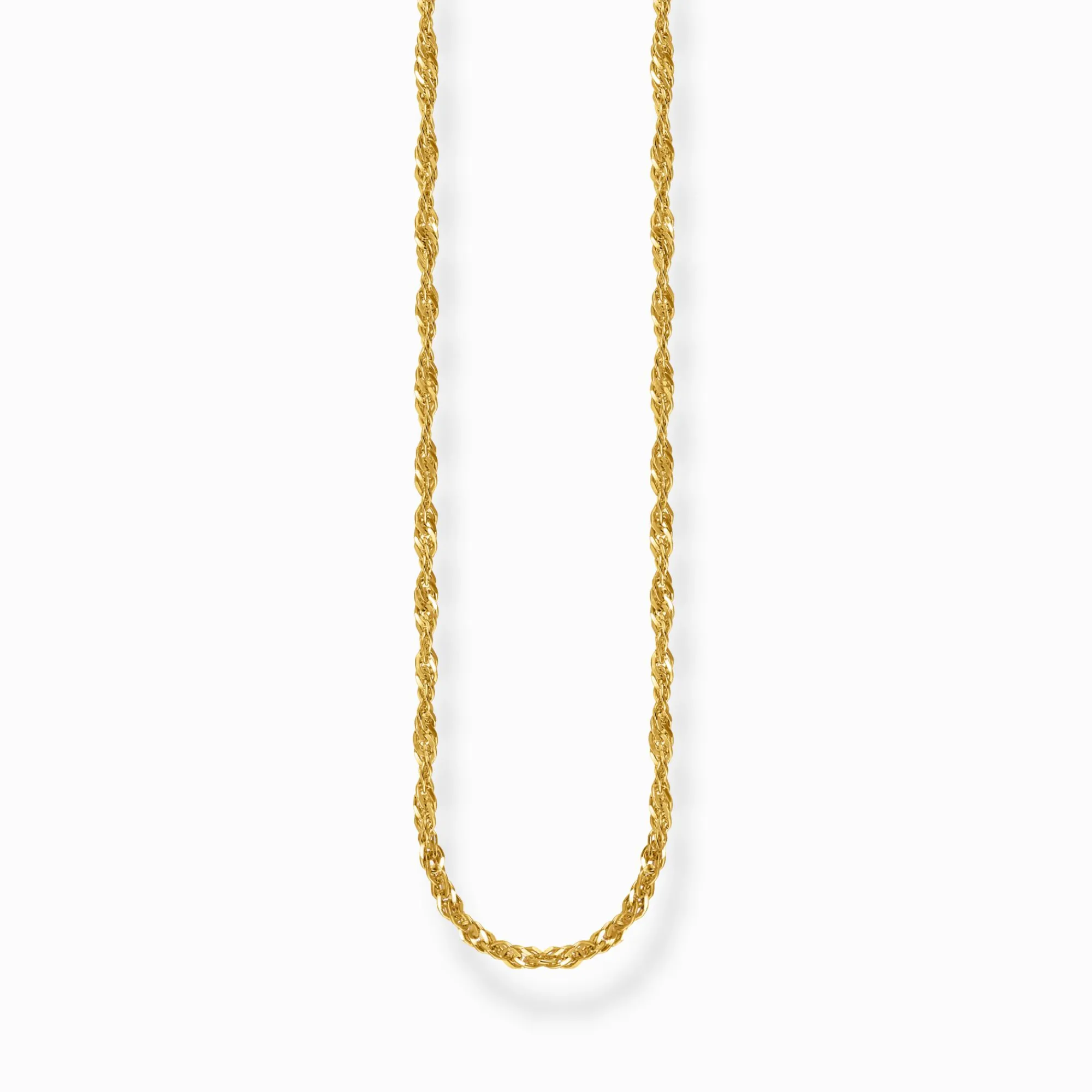 Women THOMAS SABO Necklaces|18-Carat Gold-Plating - 925 Silver-Gold-plated singaporean necklace Thickness 1,70 mm (0,07 Inch)
