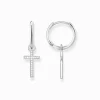 Women THOMAS SABO Hoop Earrings-Hoop earrings cross