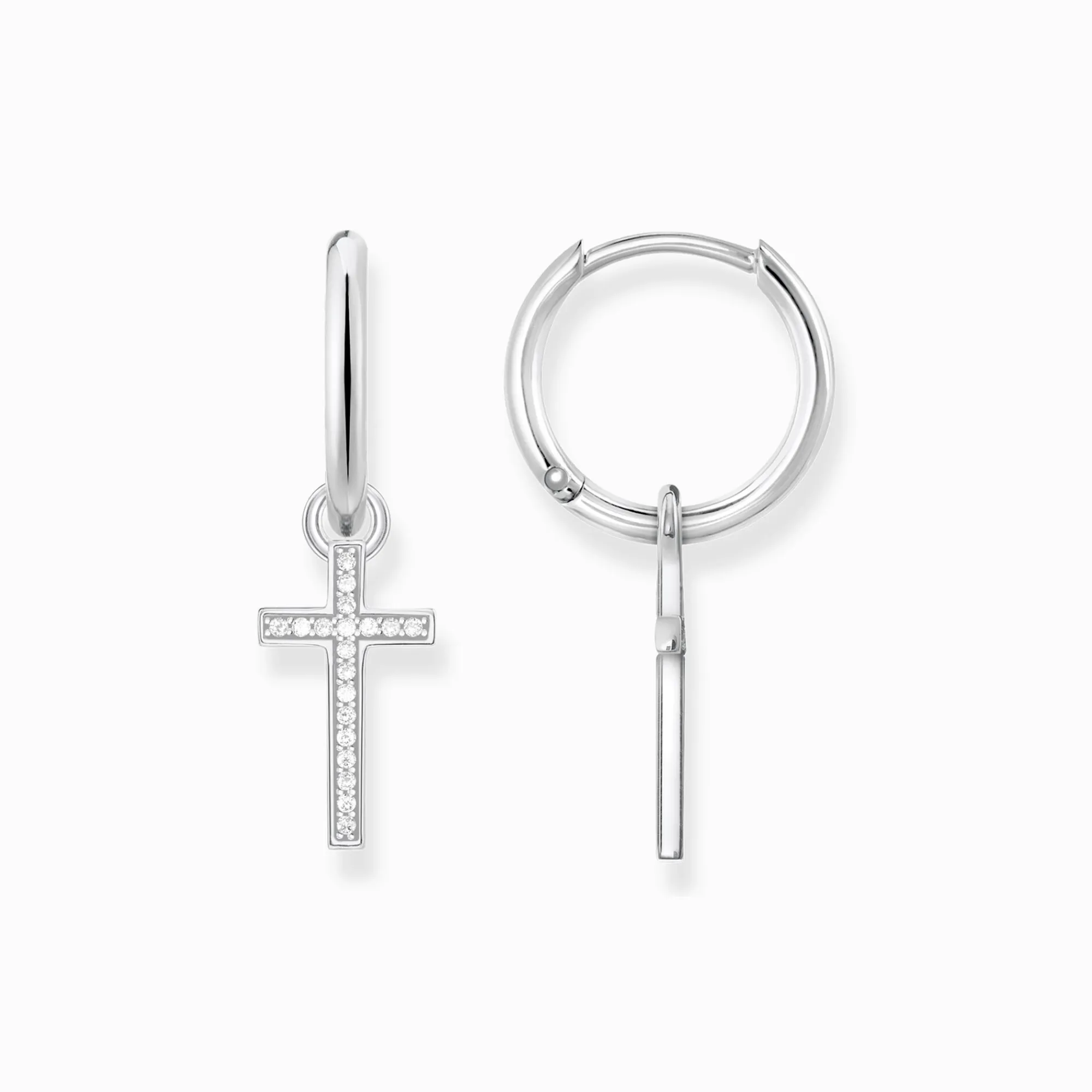 Women THOMAS SABO Hoop Earrings-Hoop earrings cross