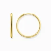 Women THOMAS SABO Hoop Earrings|18-Carat Gold-Plating - 925 Silver-Hoop earrings large