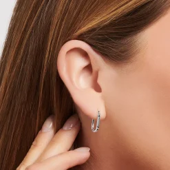 Women THOMAS SABO Hoop Earrings-Hoop earrings silver