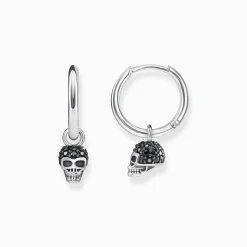 Women THOMAS SABO Hoop Earrings-Hoop earrings skull