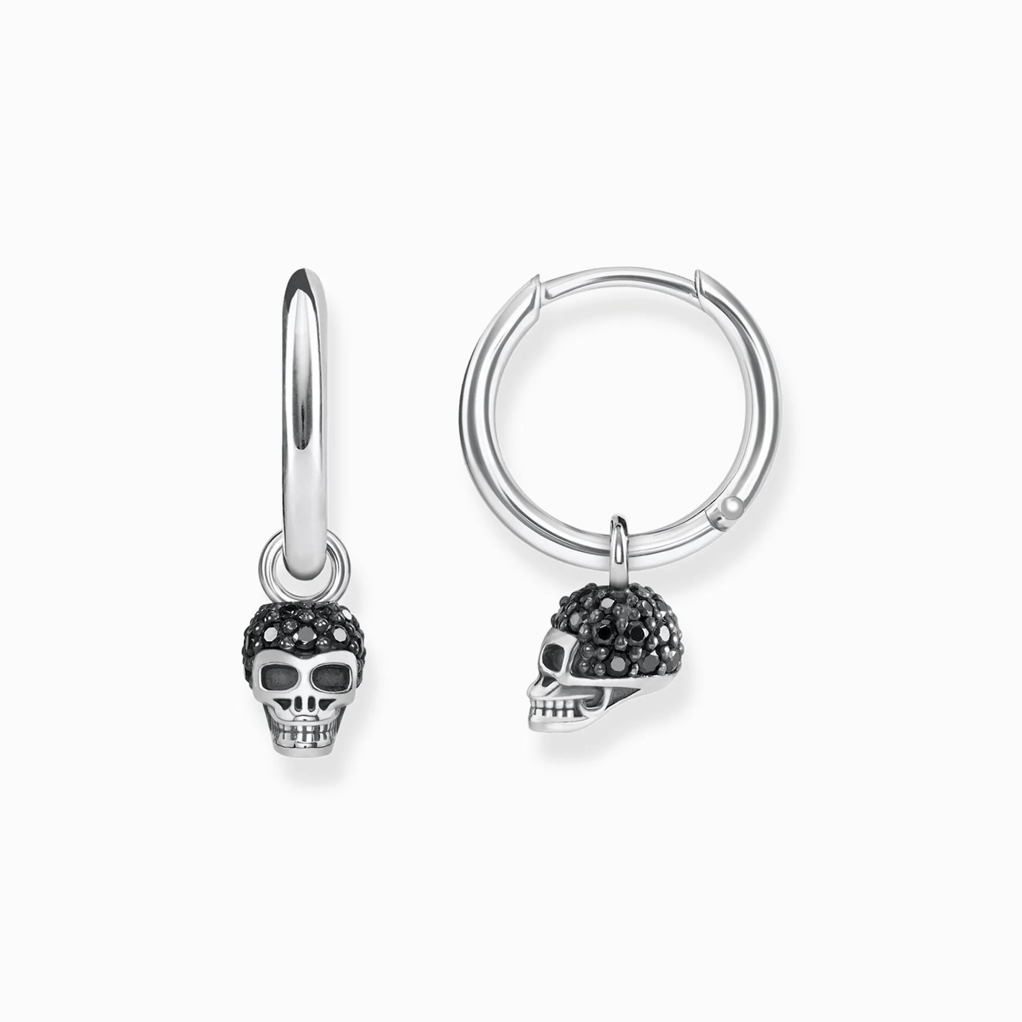 Women THOMAS SABO Hoop Earrings-Hoop earrings skull