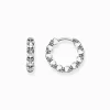 Women THOMAS SABO Hoop Earrings-Hoop earrings skulls
