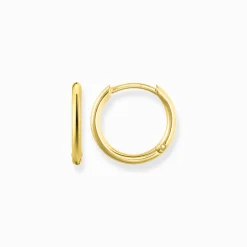 Women THOMAS SABO Hoop Earrings|18-Carat Gold-Plating - 925 Silver-Hoop earrings small