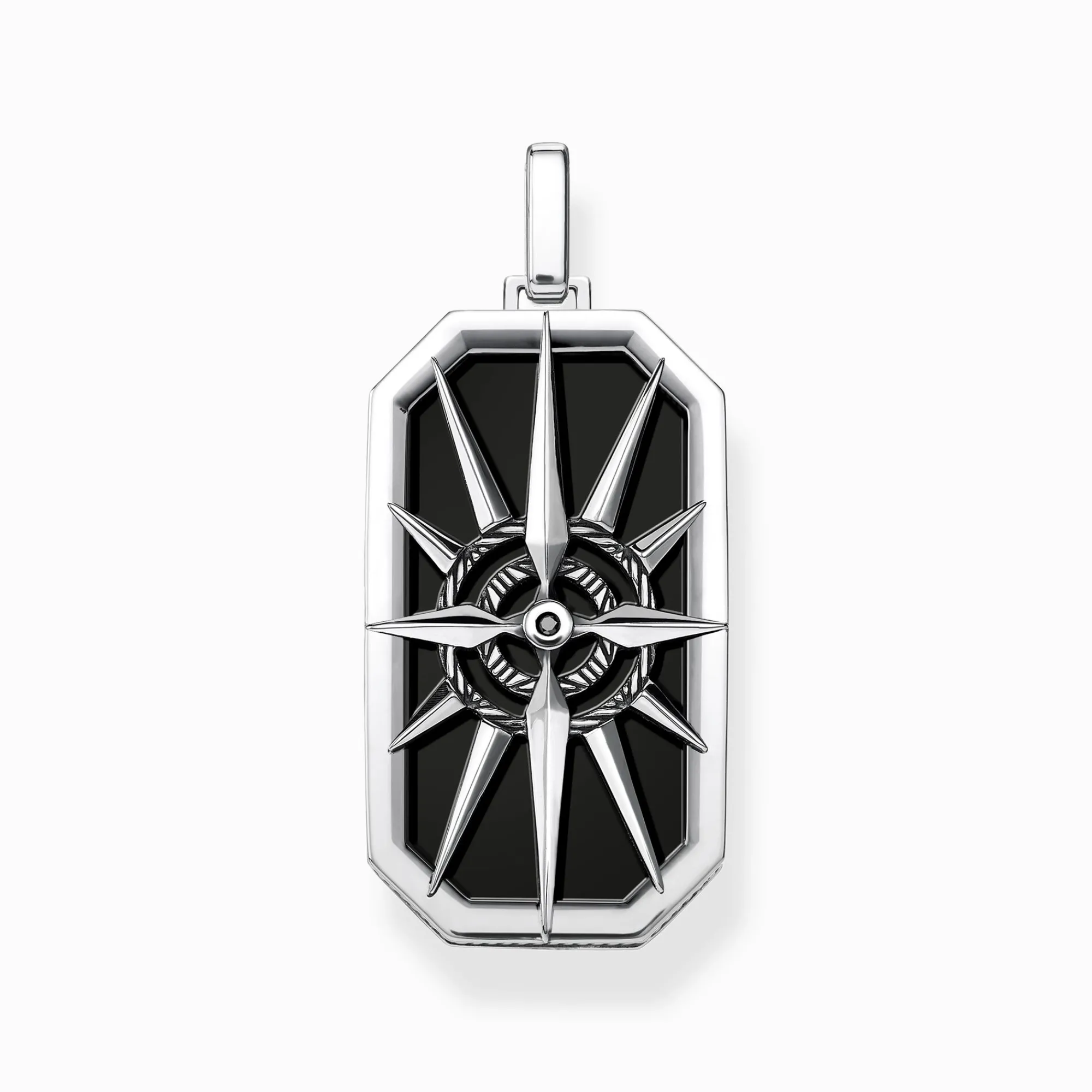 Women THOMAS SABO Necklaces|Necklaces & Chains-Jewellery set necklace compass black and silver blackened