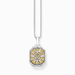Women THOMAS SABO Necklaces|Necklaces & Chains-Jewellery set necklace small compass gold and silver