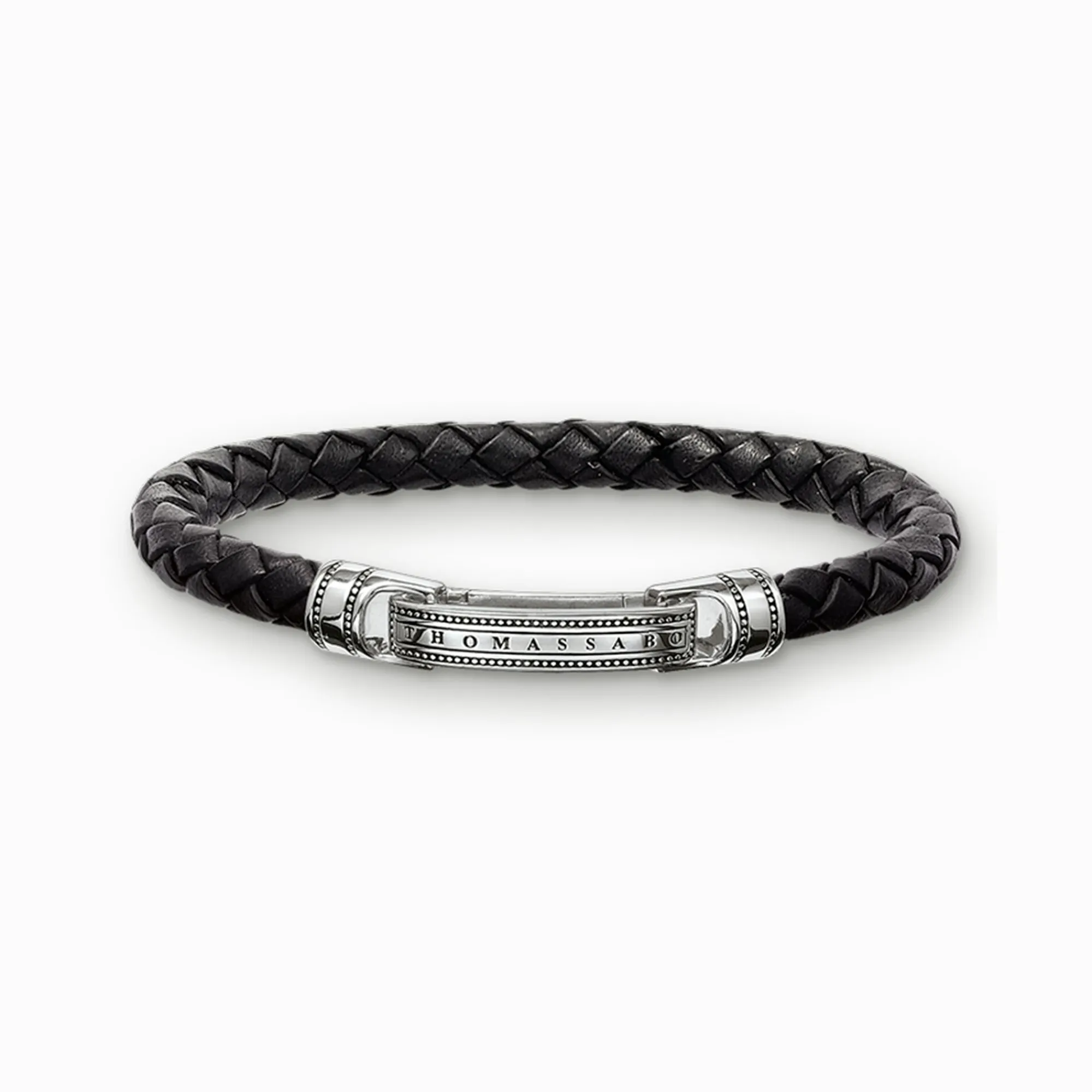 Women THOMAS SABO Bracelets|Bracelets-Leather bracelet black