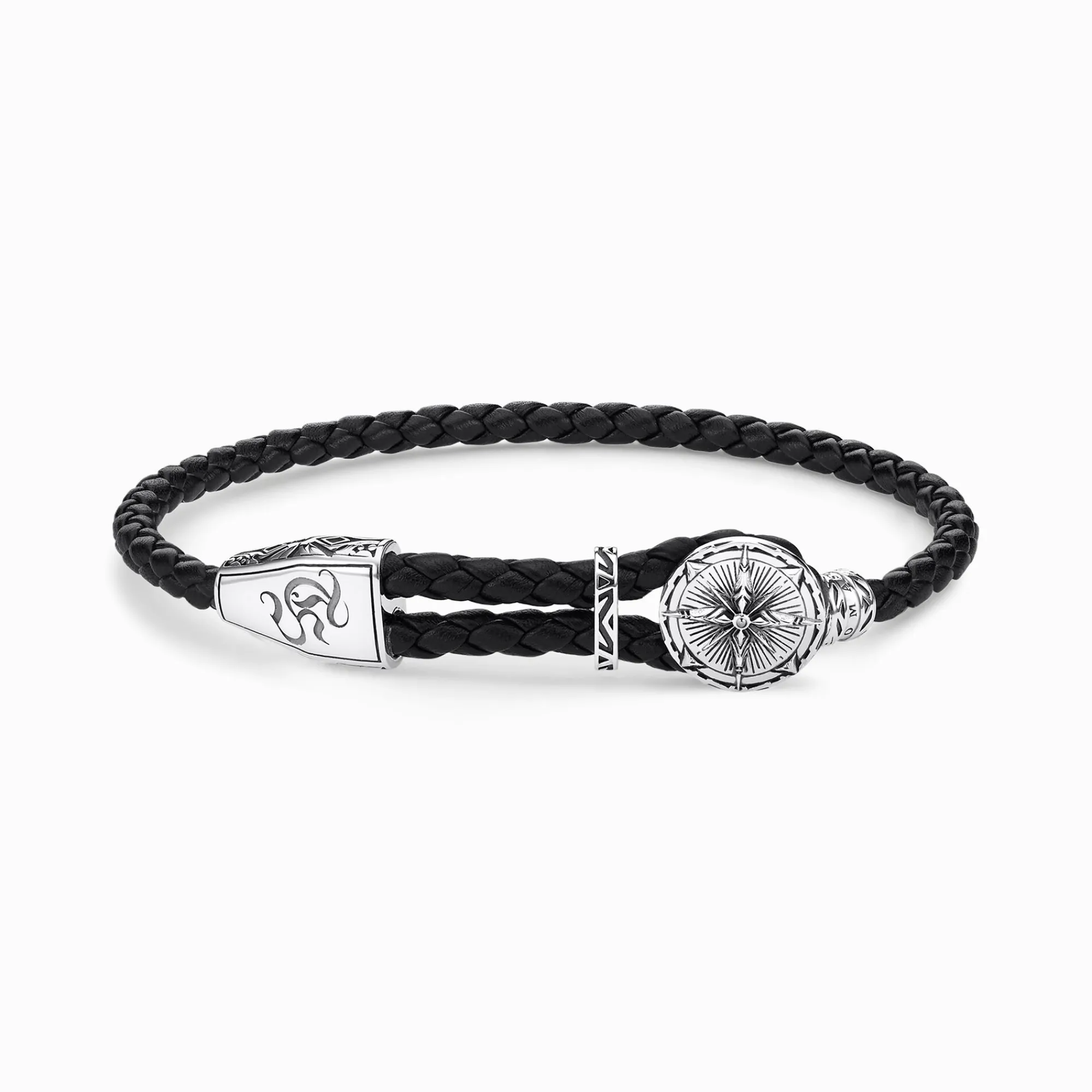Women THOMAS SABO Bracelets|Bracelets-Leather strap compass