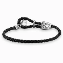 Women THOMAS SABO Bracelets|Bracelets-Leather strap compass