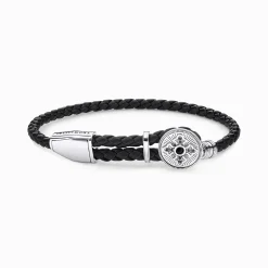 Women THOMAS SABO Bracelets|Bracelets-Leather strap cross