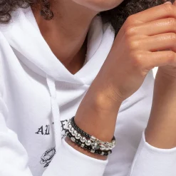 Women THOMAS SABO Bracelets|Bracelets-Leather strap lobster clasp
