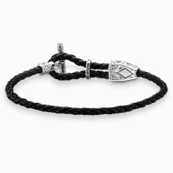 Women THOMAS SABO Bracelets|Bracelets-Leather strap ornament