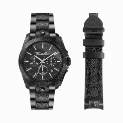 THOMAS SABO Watches|Watches-Men’s watch Rebel at heart Chronograph black