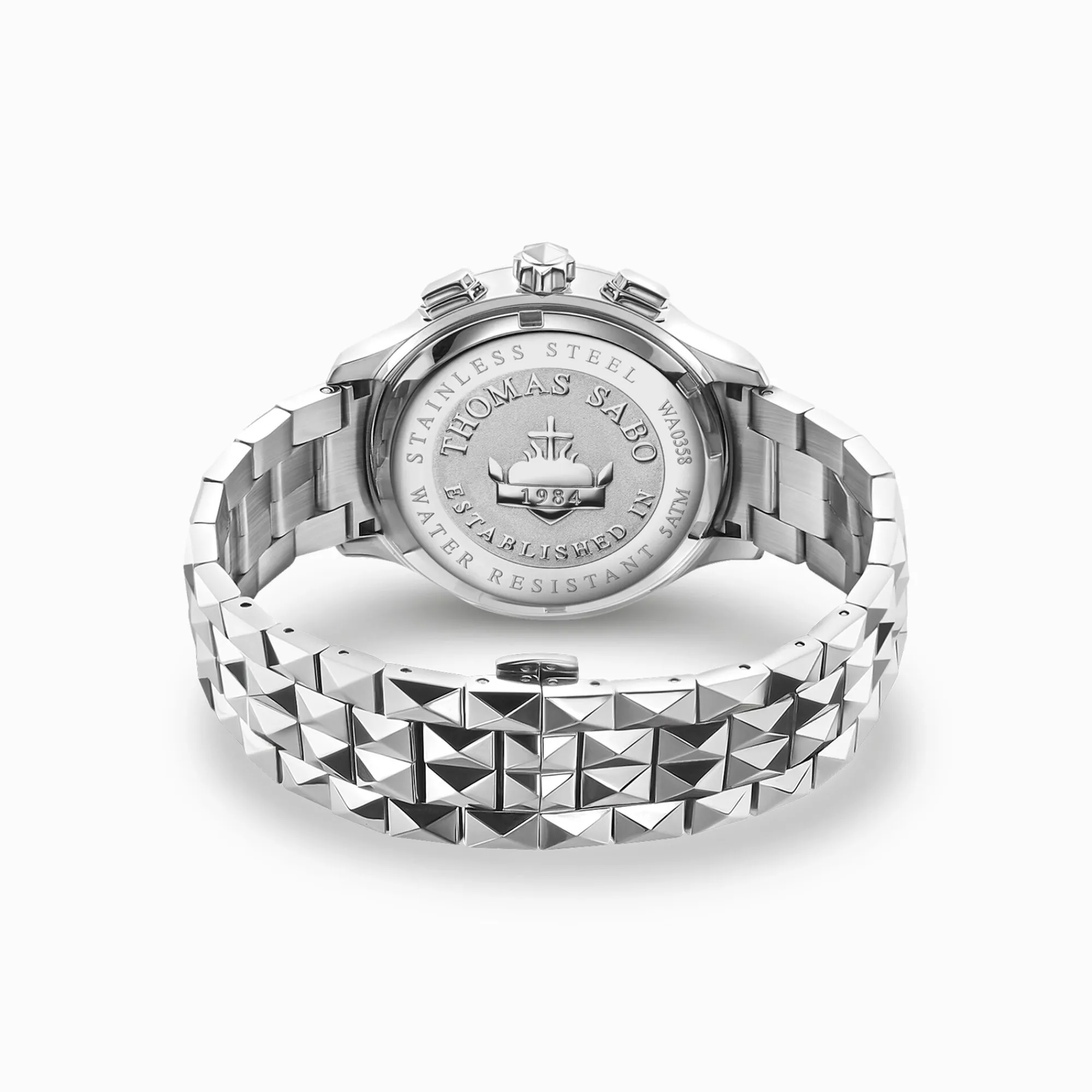 THOMAS SABO Watches|Watches-Men’s watch Rebel at Heart Chronograph silver black