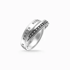 Women THOMAS SABO Rings|Rings-Multiple ring faith, love, hope