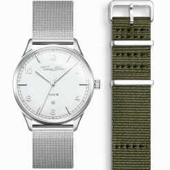 Women THOMAS SABO Watches|Ladies' Watches-NATO textile strap, khaki-coloured