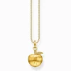 Women THOMAS SABO Necklaces|18-Carat Gold-Plating - 925 Silver-Necklace apple gold
