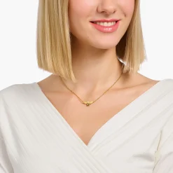 Women THOMAS SABO Necklaces|18-Carat Gold-Plating - 925 Silver-Necklace bee