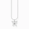 Women THOMAS SABO Necklaces-Necklace butterfly white stones