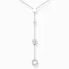 Women THOMAS SABO Necklaces-Necklace circles with white stones silver