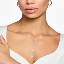 Women THOMAS SABO Necklaces-Necklace circles with white stones silver