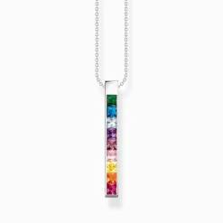 Women THOMAS SABO Necklaces-Necklace colourful stones silver