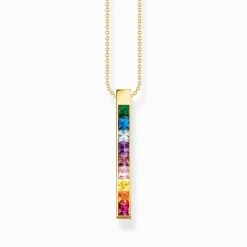 Women THOMAS SABO Necklaces-Necklace colourful stones gold